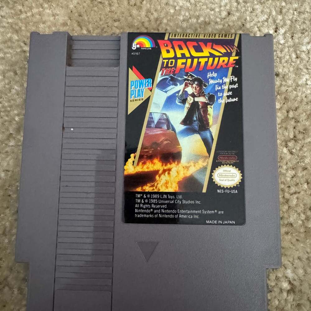 Back to the Future NES Nintendo Entertainment System 1989